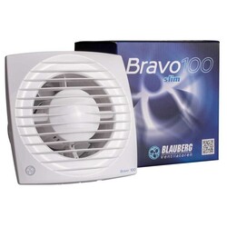 Blauberg Bravo 100 IR Hareket Sensörlü ve Zaman Ayarlı Plastik Banyo Fanı 101 m3h - Thumbnail