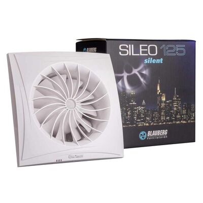 Blauberg Sileo 125 T Zaman Ayarlı Sessiz Plastik Banyo Fanı 187 m3h