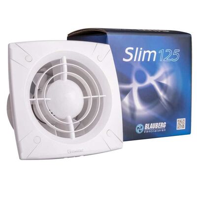 Blauberg Slim 125 H Nem Sensörlü Plastik Banyo Fanı 190 m3h