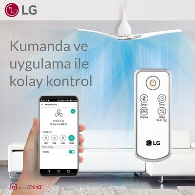 LG Wi-Fi Dual Wing Uzaktan Kumandalı Sessiz Tavan Vantilatörü