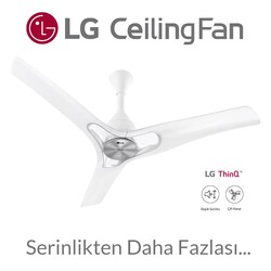 LG Wi-Fi Dual Wing Uzaktan Kumandalı Sessiz Tavan Vantilatörü - Thumbnail
